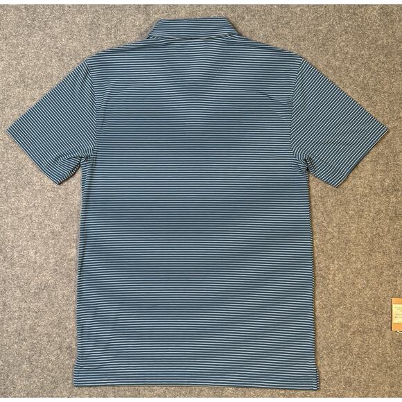 NWT Oxford Brand Men's Size M Polo Shirt Blue Make Today Lucky - Picture 2 of 7